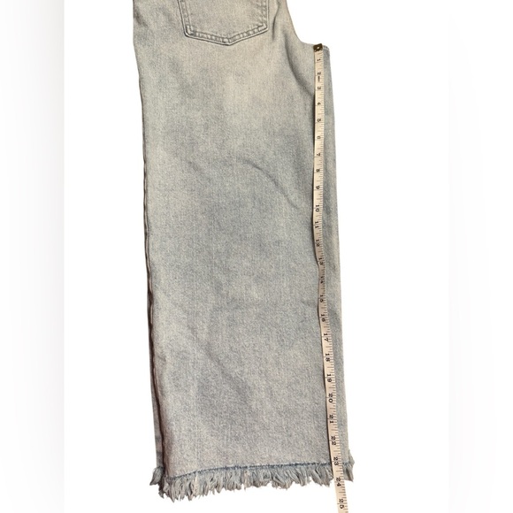 Talbots Wide Leg Crop Jeans Raw Hem Maui Wash, size 4 - Picture 16 of 16